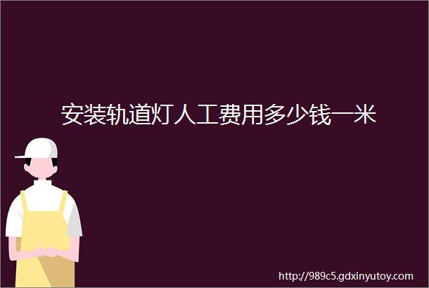 安装轨道灯人工费用多少钱一米